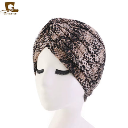 New Women Soft Floral Print Cotton Women Turban Hats Fashion Banadans Cancer Headwrap Chemo Cap Head Wrap Hair Accessories