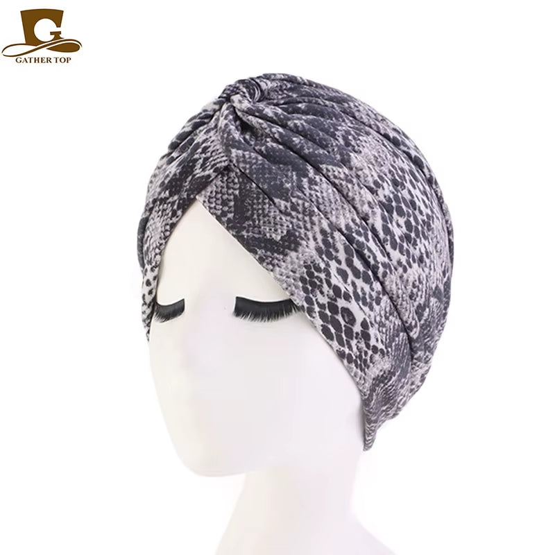 New Women Soft Floral Print Cotton Women Turban Hats Fashion Banadans Cancer Headwrap Chemo Cap Head Wrap Hair Accessories